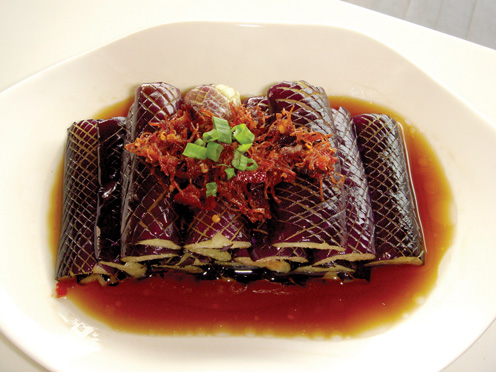 鮑魚XO醬蒜蓉豆鼓蒸茄子